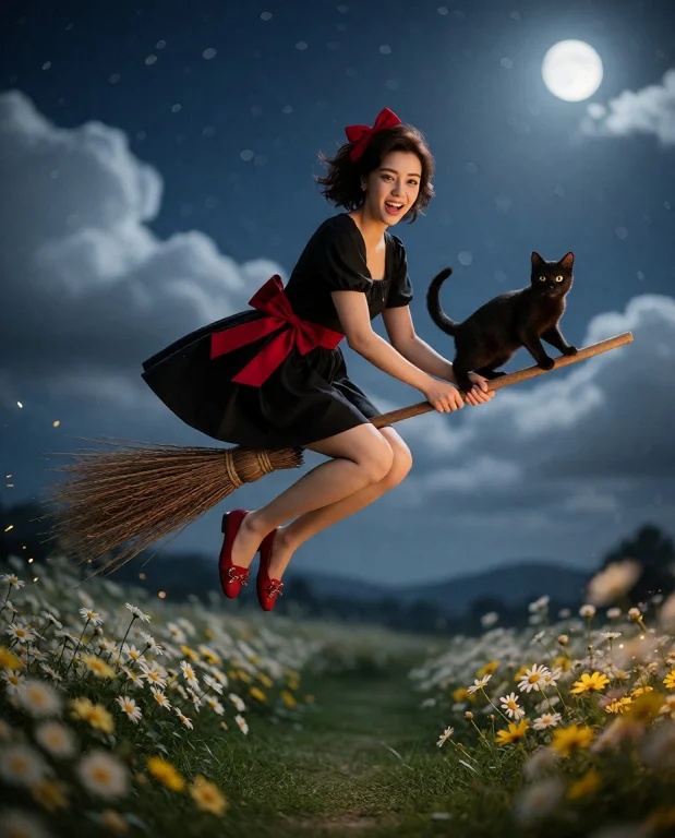 An Ultra-realistic Photograph Of A Young Wilai Woman Riding...