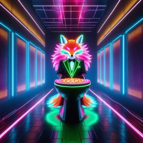 Led, Colorful Led Lights, Masterpiece, Best Quality, A Majes... — SDXL AI Prompt: LED, colorful LED lights, masterpiece, best quality, a majestic multi-tailed neo...