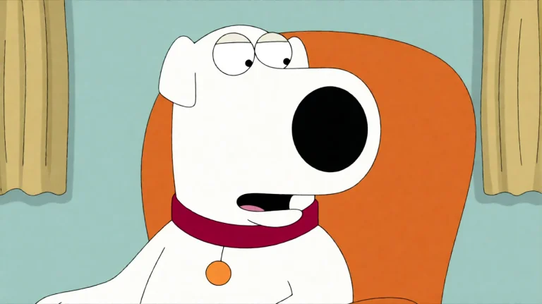 Fmlygyssn21, A White Dog With A Red Collar Sits In An Orange...