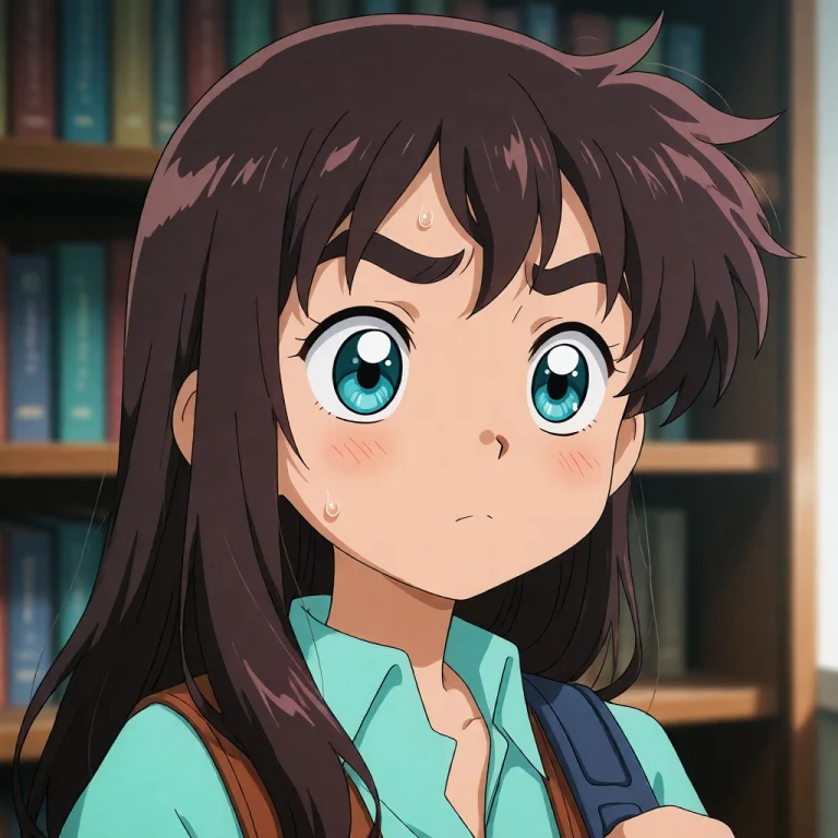 Female Version With Long Hair And Turquoise Blue Eyes