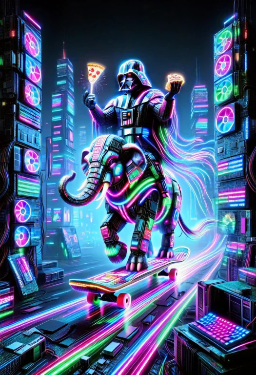 A Full-body Shot Of Darth Vader Rebuilt Entirely From Pc Har...