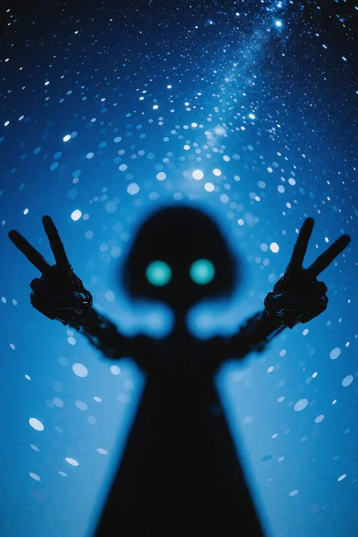 This Digital Illustration Features An Abstract Silhouette Of...
