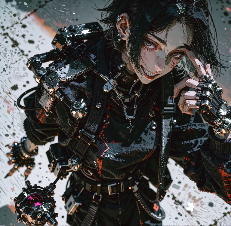 Anime-style Art, Digital Artwork, 96yottea, High-tech Aesthe...