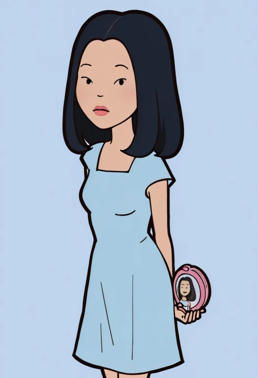 --- Tiffanyblumdeckler, --- Black Hair, Dot Eyes, Lipstick,...