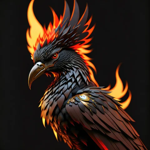 Intricate And Colorful, Digital Painting1.2 Of Phoenix Fireb... — Stable Diffusion AI Prompt: intricate and colorful, (digital painting:1.2) of phoenix firebird, (black backg...