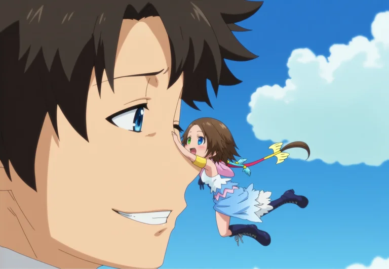 Anime Coloring, Anime Screencap, Fairy Mini Girl Hugging A B...