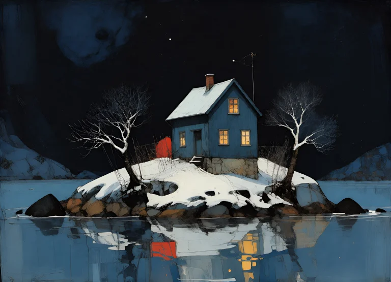 Bradhamel Art Style. A Breathtaking Abstract Drawing Of A Lo...