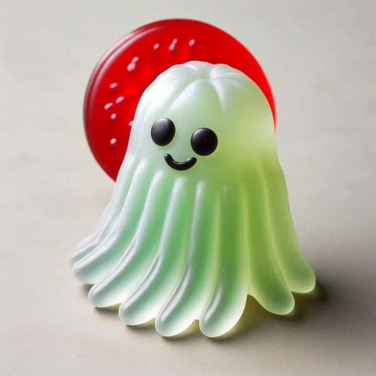 Professional Photo Of A Stylized White Ghost Character With...
