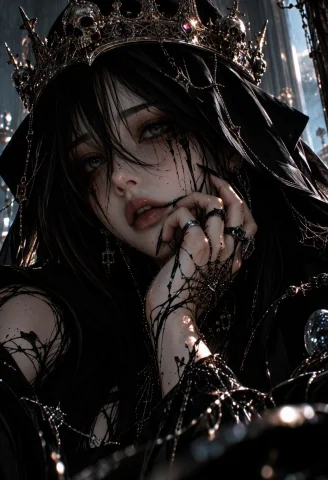 Vishalknn, A Close-up Dark Fantasy Portrait Of A Ghostly Pal... — Stable Diffusion AI Prompt: Vishalknn, A close-up dark fantasy portrait of a ghostly pale figure wrapped in...