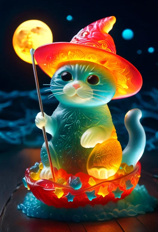 Gummymorph, A Cat Made Of Gummymorph Wearing Sunglasses And...