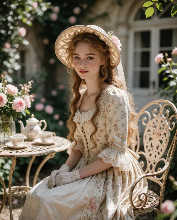 Ultra-realistic Photograph Of A Young Emma Woman Sitting Gra...