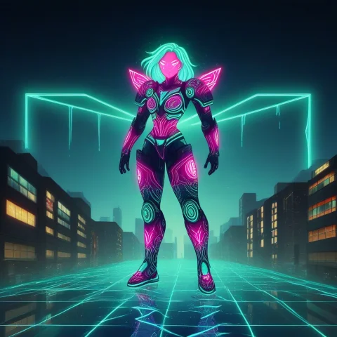 City Neon Glow The Overall Vibrant, Luminous Light That Mak... — SDXL AI Prompt: City Neon glow — The overall vibrant, luminous light that makes the image pop. L...