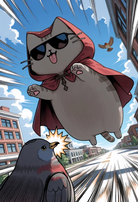 P7shc1tr0n, Njsw33t, An Absurd Silly Cat Pusheen With Tongue...