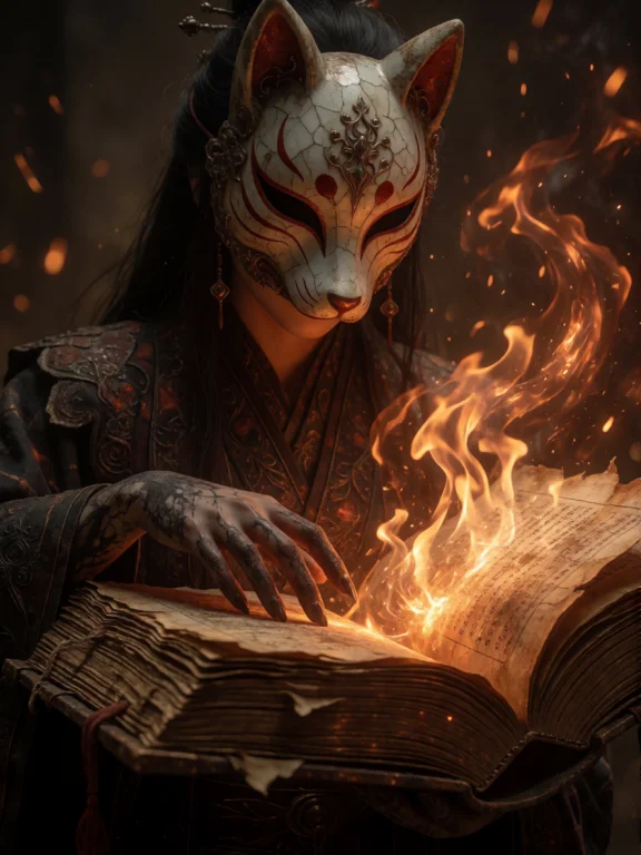 A Cinematic Digital Painting Of A Sorceress Shrouded In The...