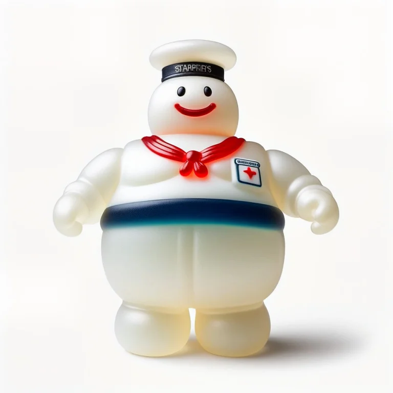 Professional Photo Of A Large Stylized Humanoid Marshmallow...