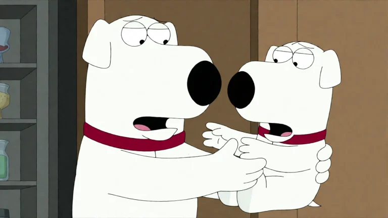 Fmlygyssn18, A Large White Dog With A Red Collar Holds A Sma...