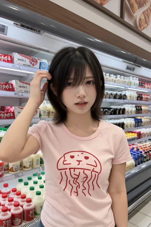 A Medium Shot Of Xiaobaobao, A Young Woman With Short Black...