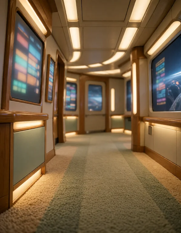 045 F3d3r4t10n Sh1p, Main Corridor, Wide Eye-level Synthesis...