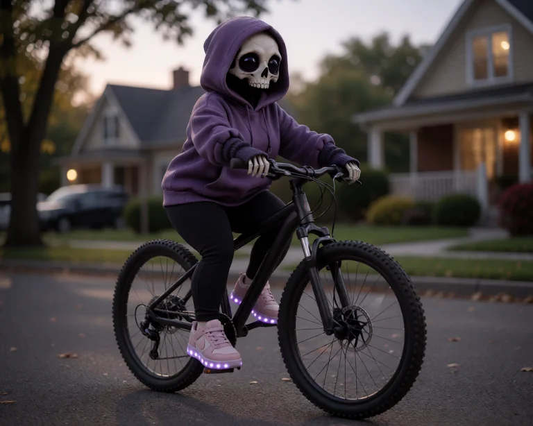Thannielora, Adult Feminine Figure, Wearing A Violet Hoodie...