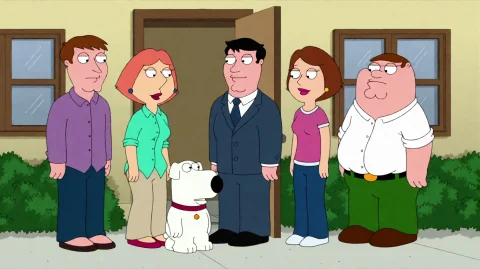 Fmlygyssn18, A Group Of Five Individuals And A White Dog Sta... — Stable Diffusion AI Prompt: fmlygyssn18, A group of five individuals and a white dog stand on a.