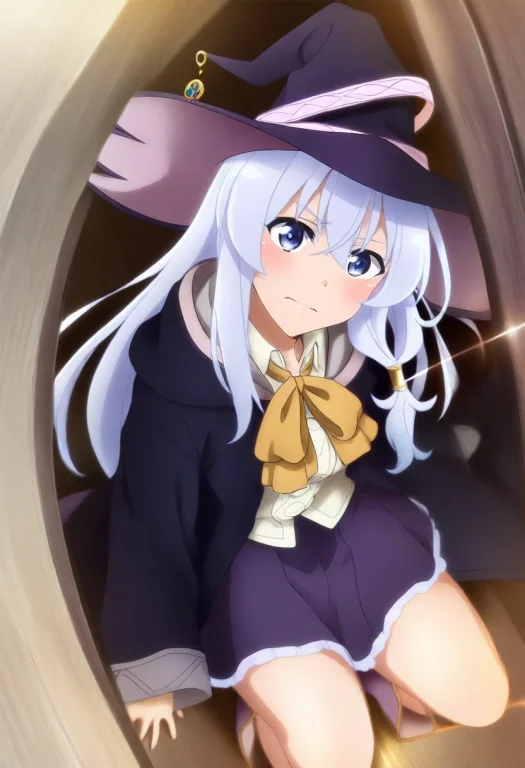 Elaina Majo No Tabitabi,official Art,doorway, Outdors, Peeki...