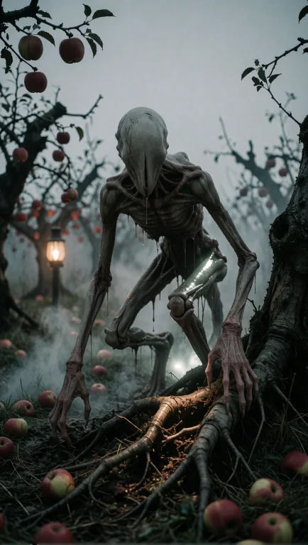 A Gaunt, Elongated Creature With Too Many Joints In Its Limb...