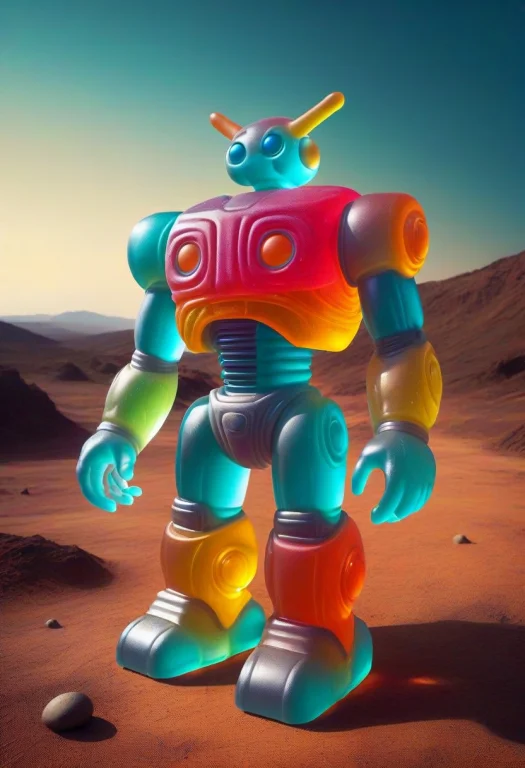 Giant Robot,gummymorph, Colorful, High Quality, Masterpiece,...