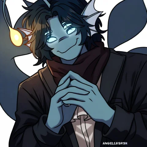 Anthro Male, Furry, Mature Male, Angler Fish, Anglerfish Boy... — Stable Diffusion AI Prompt: anthro male, furry, mature male, angler fish, anglerfish boy, 1boy, blue eyes, h...