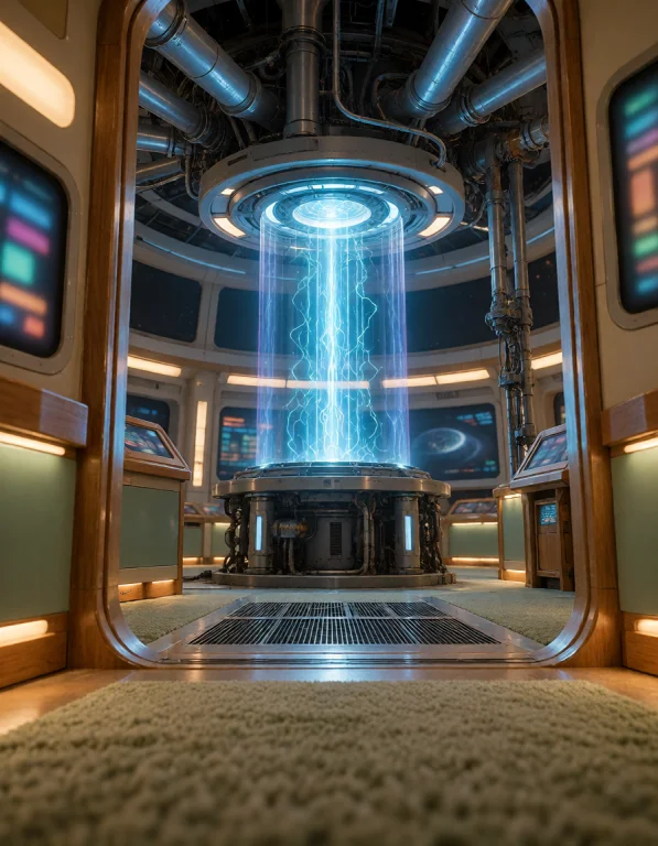 035 F3d3r4t10n Sh1p, Warp Core Engineering, Ground-level Vie...