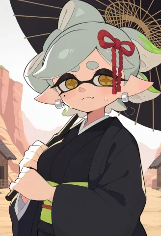 Masterpiece, Hires, Kiirono, Break 1girl, Solo, Marie Splato... — Stable Diffusion AI Prompt: masterpiece, hires, kiirono, BREAK 1girl, solo, marie \(splatoon)\, yellow eyes,...