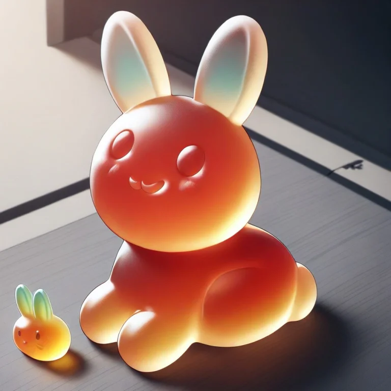 No Humans, Gummy, Bunny, Rabbit, Shiny, Gummymorph