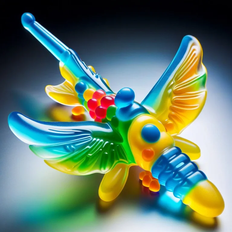A Futuristic Spaceship Made Of Gummy Candy, Gummymorph, Brig...