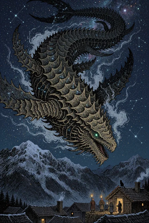 Xibalba, Extremely Intricate Linework. An Immense Armored Le...