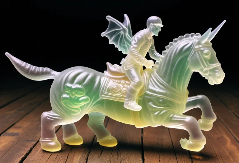 Gummymorph, Mounted On Horseback The Devil In Man This White...