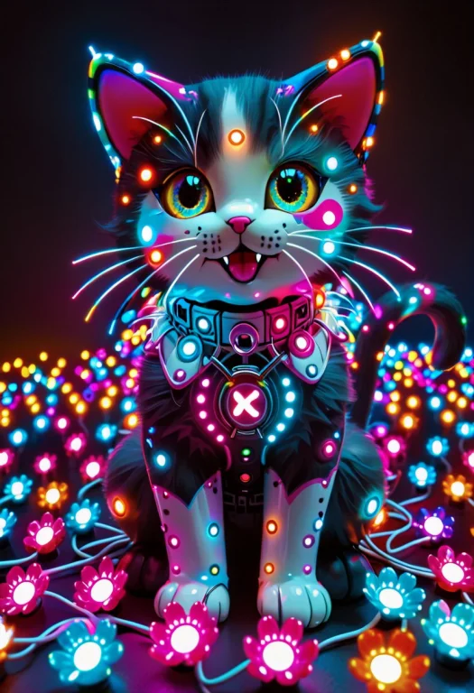Led, Colorful Led Lights Hello Kittie