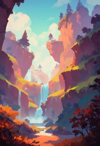 Score9, Score8up, Score7up, Score6up, Score5up, A Hidden Wat... — Stable Diffusion AI Prompt: score_9, score_8_up, score_7_up, score_6_up, score_5_up, a hidden waterfall in a...