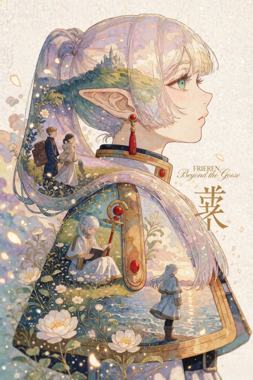 Nijisis, A Luminous, Decorative Illustration In The Victo Ng...