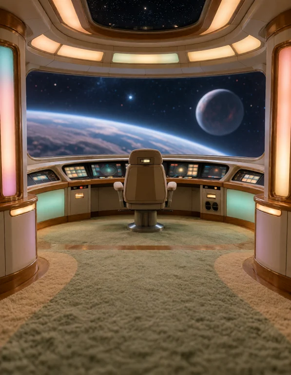 001 F3d3r4t10n Sh1p, Command Bridge, Wide Establishing Shot...