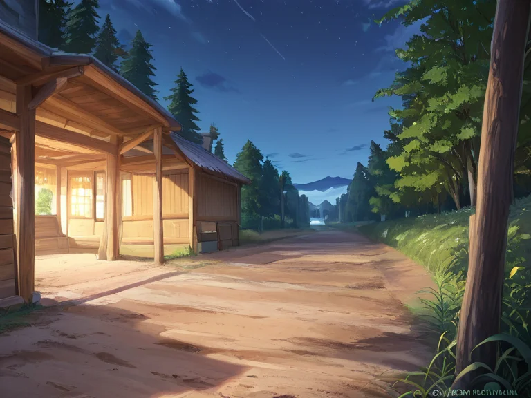 Best Quality, Masterpiece, Detailed, Dirt Track Through The...