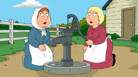 Fmlygyssn03, Two Women In Period-style Dresses Are Kneeling... — Stable Diffusion AI Prompt: fmlygyssn03, Two women in period-style dresses are kneeling beside a hand-operat...