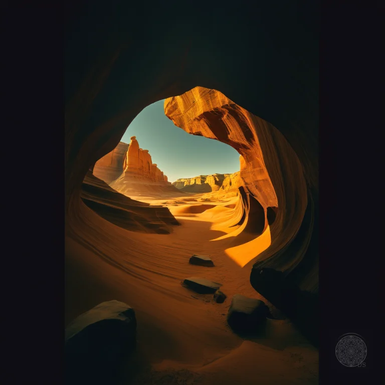 Extreme Low-angle Raking Sunlight At Golden Hour Twilight, F...