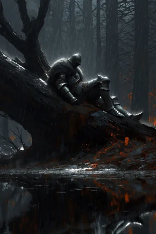 Best Quality, Masterpiece, Reclining Back On Giant Rotten Tr... — Stable Diffusion AI Prompt: best quality, masterpiece, reclining back on giant rotten tree, (sitting on grou...