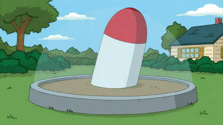 Fmlygyssn04, A Small, Round, Transparent Dome With A Red-tip...