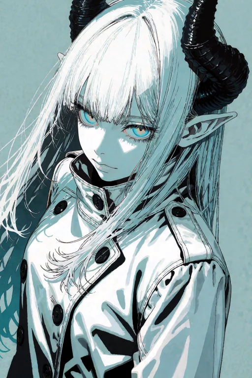 Nijisis, A Stylized Anime Illustration In Cel Shading Style,...