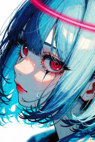 Nijisis, Anime-style Close-up Portrait Of A Girl In Striking... — Stable Diffusion AI Prompt: @nijisis, Anime-style close-up portrait of a girl in striking profile, vibrant b...