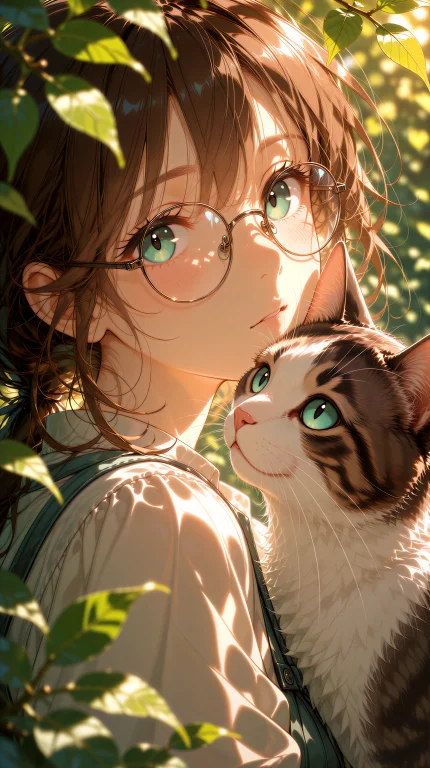 A Close-up Vertical Anime Illustration Portrait Rendered In...