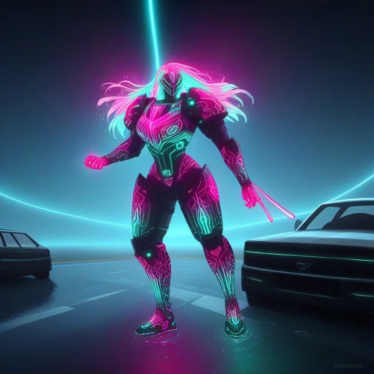 Car Neon Glow  The Overall Vibrant, Luminous Light That Make...