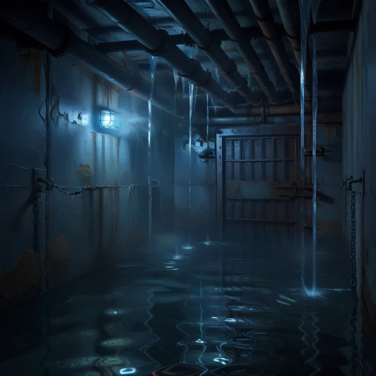 Watercell, Steam, No Humans, Scenery, Water, Chain, Ruins