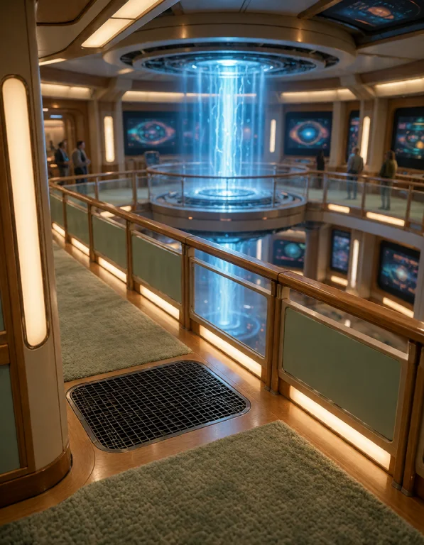 036 F3d3r4t10n Sh1p, Warp Core Engineering, Diagonal View Al...