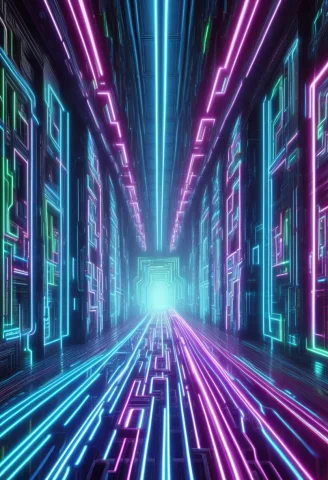 A Monster Of Colors And Insane Proportions Neon Glow The Ov... — SDXL AI Prompt: A monster of colors and insane proportions Neon glow — The overall vibrant, lumi...
